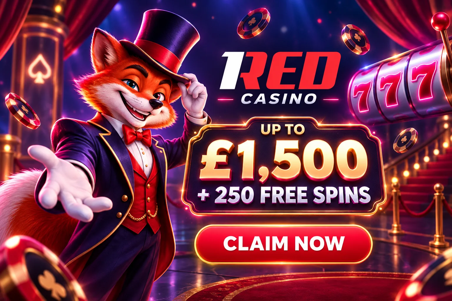 1Red casino promotion